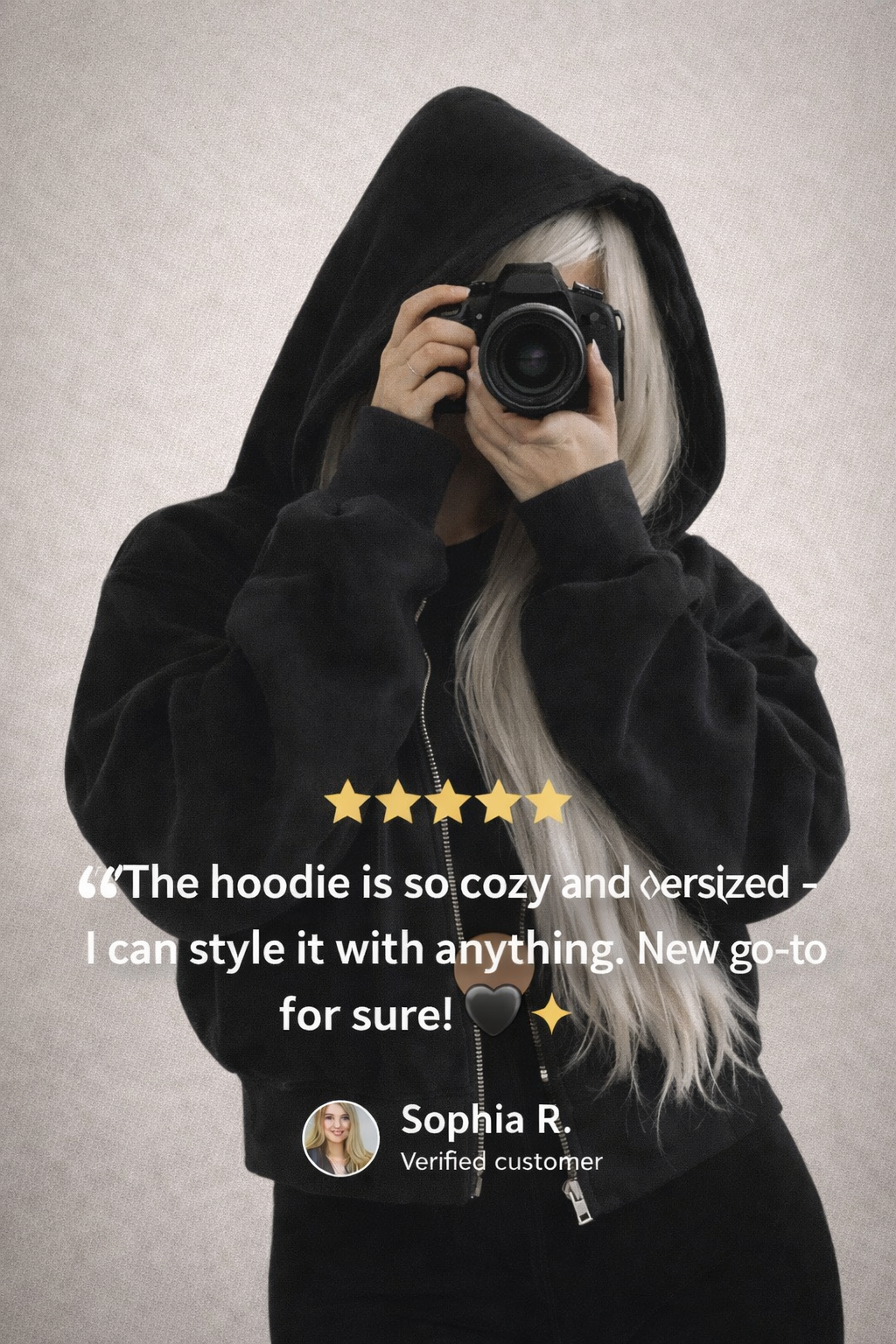 CloudZip™ Oversized Comfort Hoodie – The Softest Zip-Up You’ll Ever Wear
