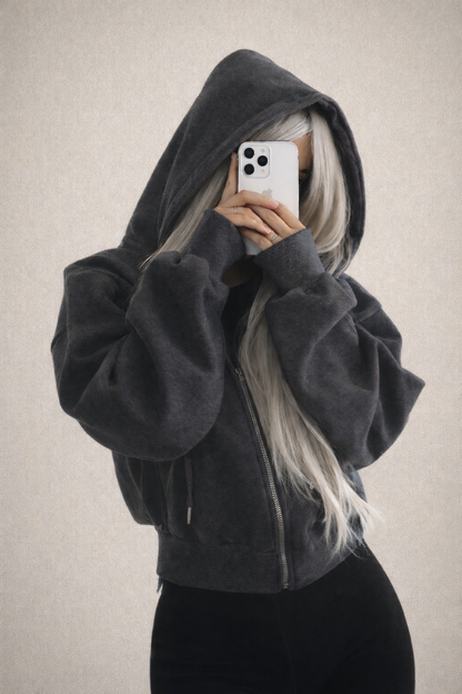 CloudZip™ Oversized Comfort Hoodie – The Softest Zip-Up You’ll Ever Wear