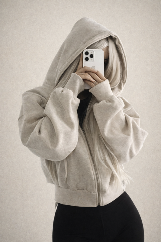 CloudZip™ Oversized Comfort Hoodie – The Softest Zip-Up You’ll Ever Wear